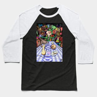 Mad Hatter's Tea Party Baseball T-Shirt